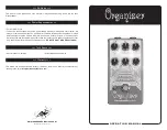 EarthQuaker Devices Organizer Operation Manual preview