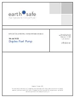 Preview for 1 page of Earthsafe M20 Installation, Operation And Maintenance Manual