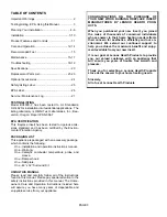 Preview for 3 page of EarthStone BV400C-2 Installation And Operation Manual