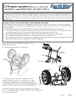 EarthWay 2130 High-Output Assembly And Operating Instructions preview