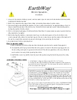 Предварительный просмотр 2 страницы EarthWay M20 Operation And Assembly Manual