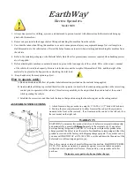 Preview for 2 page of EarthWay M30 Operation And Assembly Manual