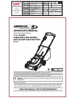 Предварительный просмотр 1 страницы EarthWise 60318 Operator'S Manual