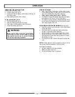 Preview for 13 page of EarthWise 60418 Operator'S Manual