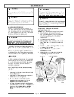 Preview for 15 page of EarthWise 60418 Operator'S Manual