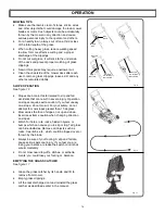 Предварительный просмотр 14 страницы EarthWise 60420 Operator'S Manual