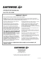 Preview for 6 page of EarthWise BLR20075 Operator'S Manual