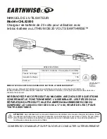 Предварительный просмотр 13 страницы EarthWise CHL82000 Owner'S Manual