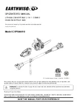 EarthWise CVPS44010 Operator'S Manual preview