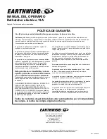 Preview for 24 page of EarthWise DT71613 Owner'S Manual