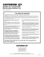 Preview for 36 page of EarthWise DT71613 Owner'S Manual