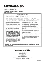 Preview for 8 page of EarthWise HT10218 Owner'S Manual