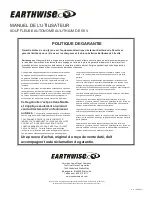 Preview for 18 page of EarthWise LB20058 Operator'S Manual