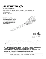 EarthWise LB21020 Owner'S Manual preview
