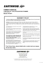 Предварительный просмотр 10 страницы EarthWise LHT12021 Owner'S Manual