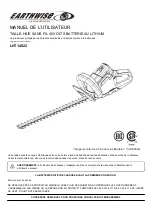 Предварительный просмотр 17 страницы EarthWise LHT14022 Operator'S Manual