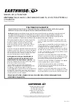 Preview for 30 page of EarthWise LPHT12022 Owner'S Manual