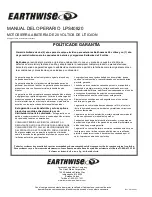 Предварительный просмотр 28 страницы EarthWise LPS40820 Owner'S Manual