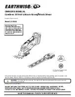 Предварительный просмотр 1 страницы EarthWise LSS020 Owner'S Manual