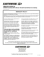 Предварительный просмотр 10 страницы EarthWise LSS020 Owner'S Manual