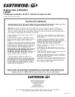 Предварительный просмотр 20 страницы EarthWise LSS020 Owner'S Manual