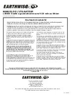 Предварительный просмотр 30 страницы EarthWise LSS020 Owner'S Manual