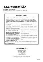 Предварительный просмотр 8 страницы EarthWise LST02010 Owner'S Manual