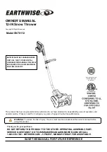 Preview for 1 page of EarthWise SN70112 Owner'S Manual