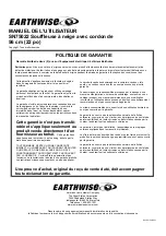 Preview for 48 page of EarthWise SN75022 Owner'S Manual