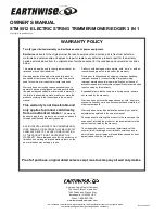 Preview for 10 page of EarthWise STM5512 Owner'S Manual