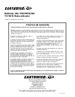 Preview for 28 page of EarthWise TC70010 Owner'S Manual