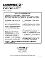 Предварительный просмотр 30 страницы EarthWise TC70065 Owner'S Manual