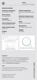 Предварительный просмотр 4 страницы Earthworks Audio QTC30 Manual