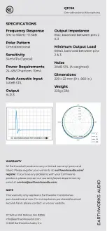 Preview for 4 page of Earthworks Audio QTC50 Manual