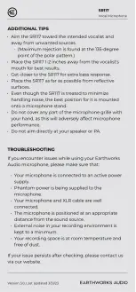 Preview for 4 page of Earthworks Audio SR117 Quick Start Manual