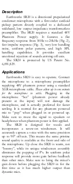 Preview for 2 page of Earthworks SR20 User Manual