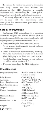 Preview for 3 page of Earthworks SR20 User Manual