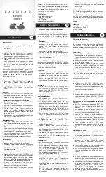 Preview for 1 page of Earwear EW 1601 User Information