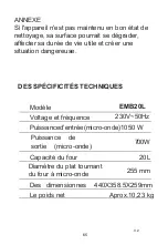 Предварительный просмотр 65 страницы EAS Electric EMB20L Instruction Manual