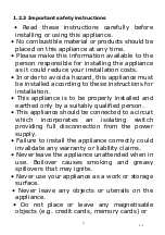 Preview for 39 page of EAS Electric EMIH900-FX Instruction Manual