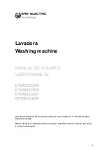 Предварительный просмотр 1 страницы EAS Electric ETW7020DW User Manual