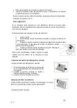 Предварительный просмотр 22 страницы EAS Electric Lavadora EMW610E2 User Manual