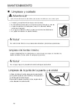 Предварительный просмотр 24 страницы EAS Electric Lavadora y Secadora EWY8614W User Manual