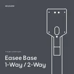 Предварительный просмотр 1 страницы Easee Base 1-Way User Manual / Installation Manual