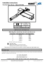 Easi-Exit DCT2024 Installation Instructions preview