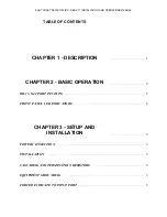 Preview for 1 page of East Coast Datacom DBU-V11 Installation And Operation Manual