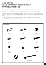 Preview for 2 page of EAST COAST Alby Assembly And Care Instructions