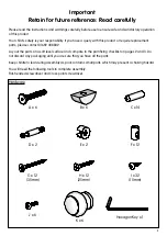 Preview for 2 page of EAST COAST Devon Dresser Manual