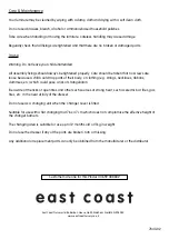 Preview for 12 page of EAST COAST Devon Dresser Manual