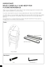 Preview for 2 page of EAST COAST Folding Highchair Assembly And Care Instructions